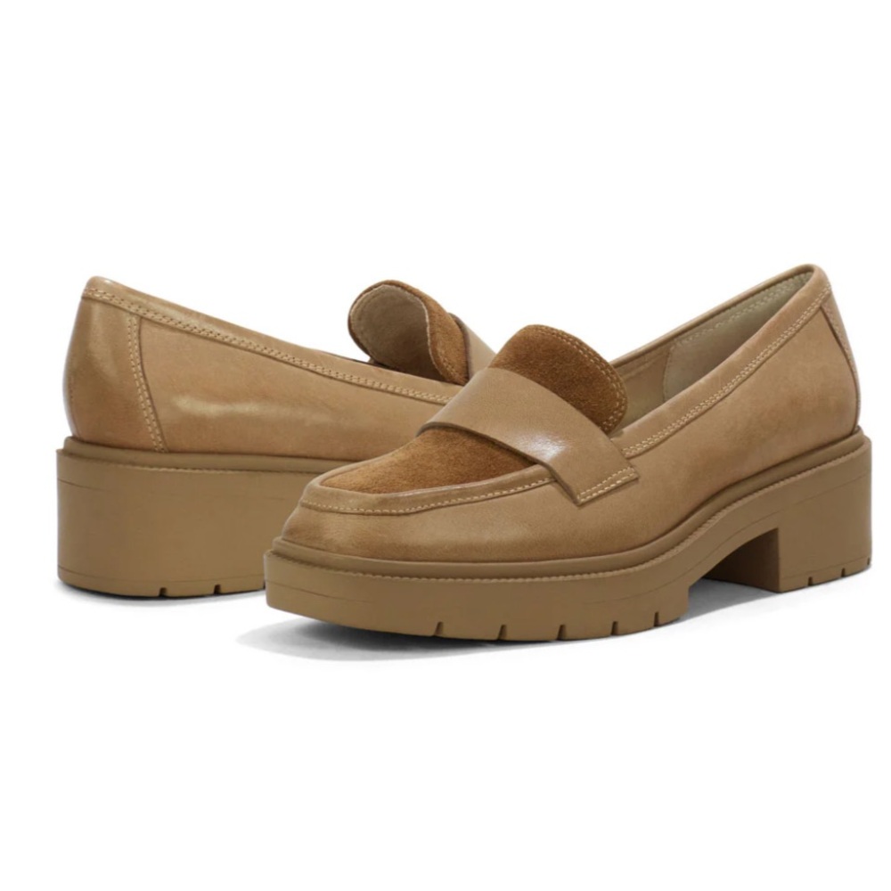 NIB Women’s NYDJ Heidi Platform Loafers in Oyster Color Size 9.5